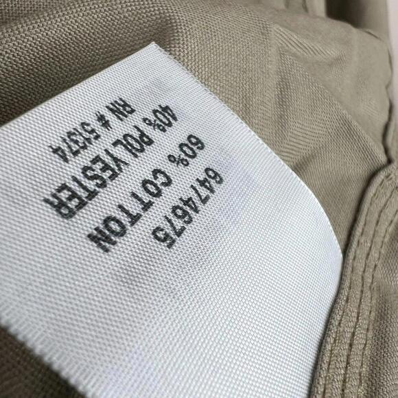 Carhartt Cintas Tradesman Workshirt 384 Khaki Button Down Shirt Men's M Workwear - Picture 4 of 8